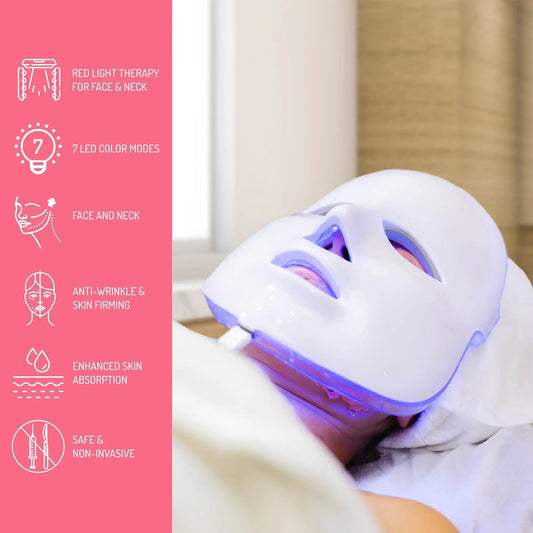 7-in-1 LED Light Therapy Face Mask – Advanced Skincare at Home! Pursonic