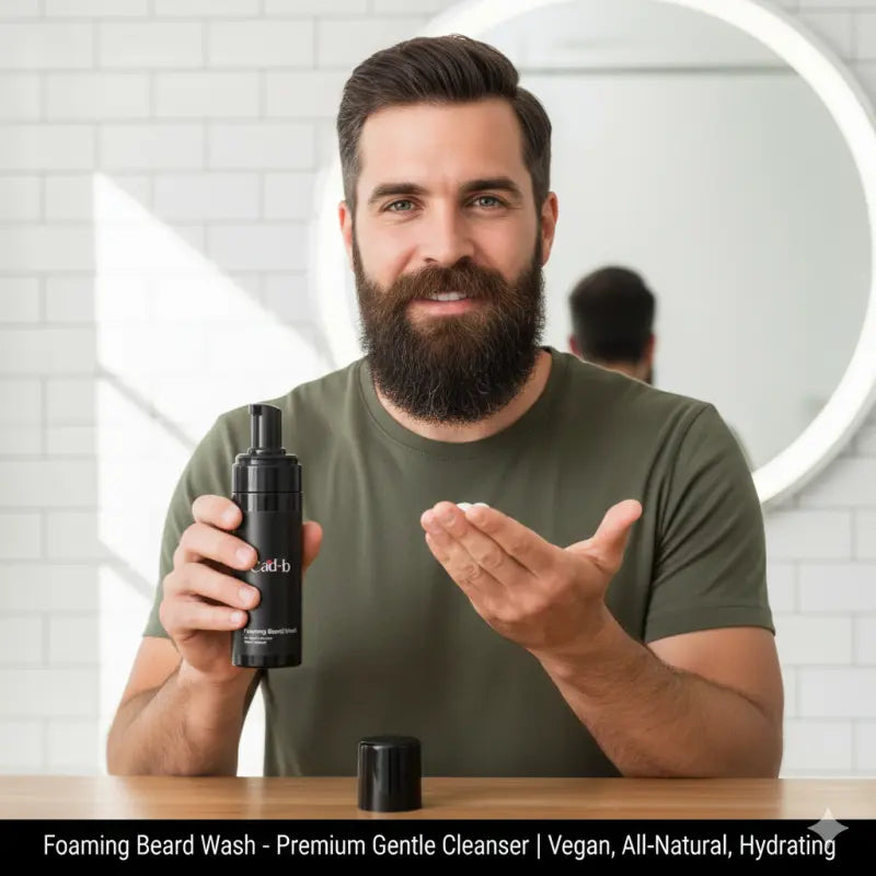 Foaming Beard Wash – Premium Gentle Cleanser | Vegan, All-Natural, Hydrating